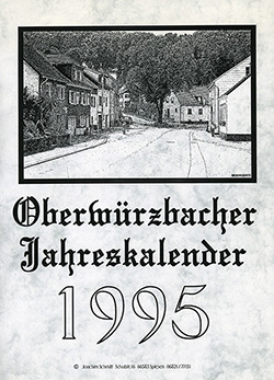 Titelblatt Heimatkalender Oberw&uuml;rzbach 1995