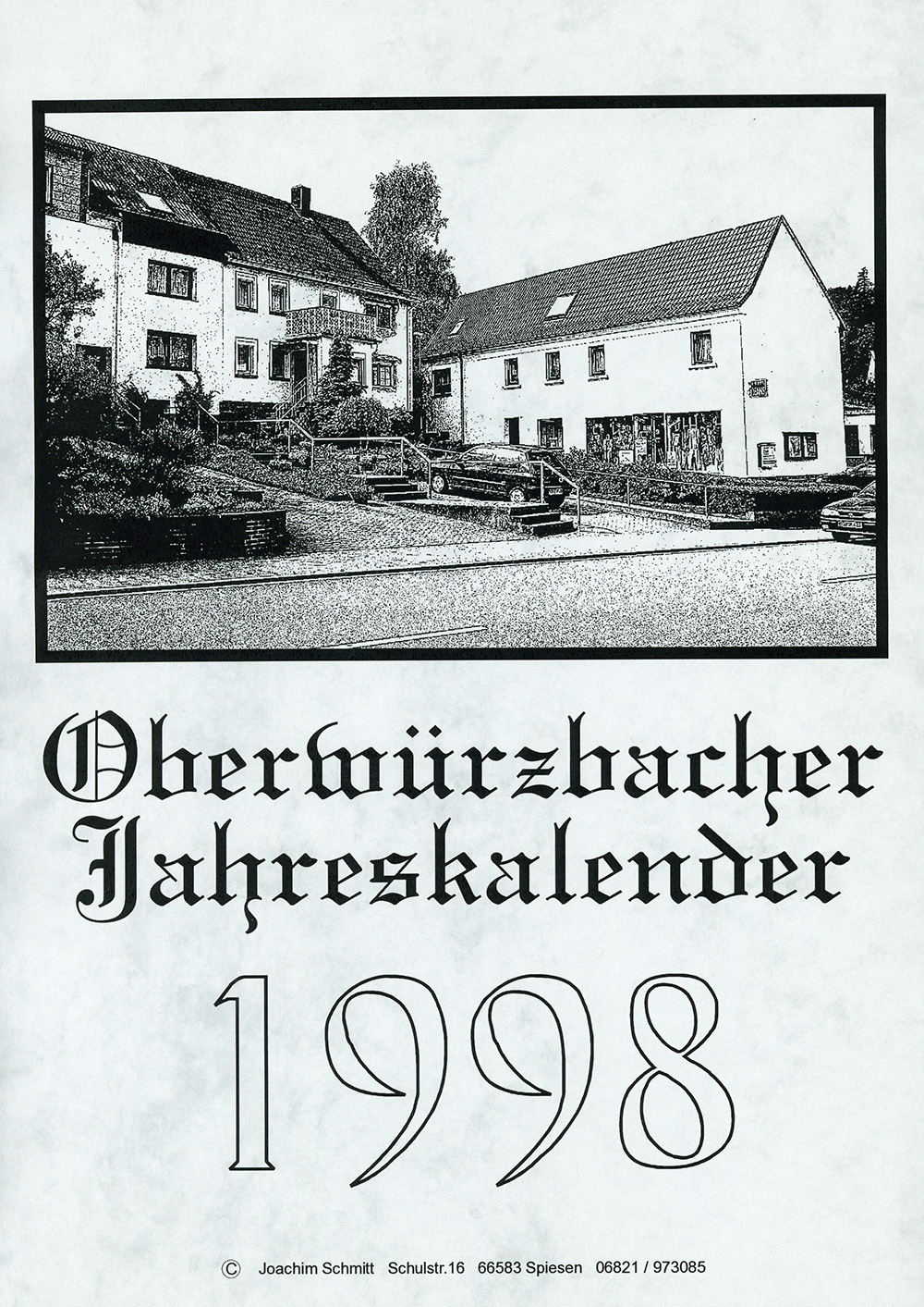 Titelblatt Heimatkalender Oberw&uuml;rzbach 1998