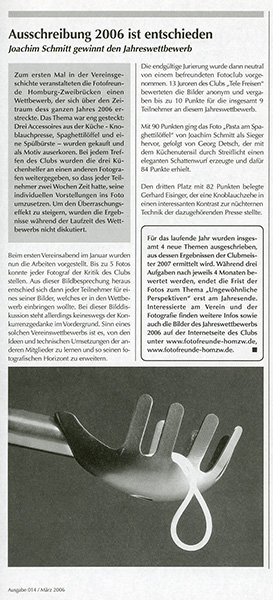 Joachim Schmitt Die letzte Spaghetti in Es Heftche Homburg
