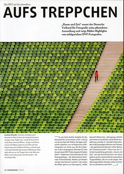 Joachim Schmitt Der letzte machts Licht aus in der Zeitschrift Photographie