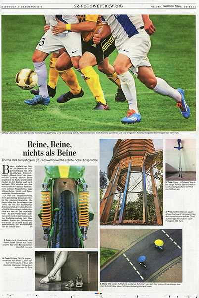 Saarbr&uuml;cker Zeitung Leserwettbewerb Beine