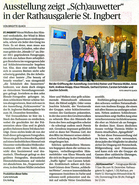 Bericht Saarbr&uuml;cker Zeitung