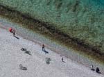 Sechssam am Strand