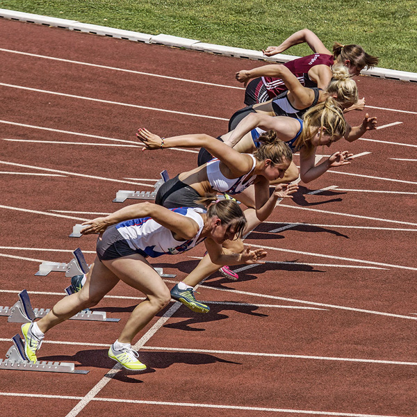 100 Meter Startschuss 3